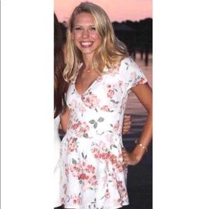 Floral Wrap front romper